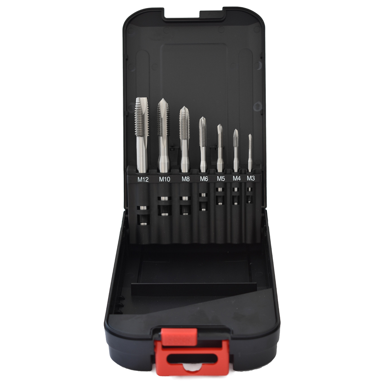 Abraboro HSS-G 7 részes gépi menetfúró készlet 4-5 terelőéllel átmenőfurathoz (DIN 371 B) termék fő termékképe