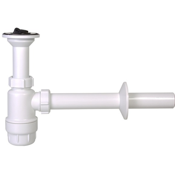 Styron 5/4" - NA32 Műanyag Búraszifon, FIX Leeresztőszeleppel termék fő termékképe