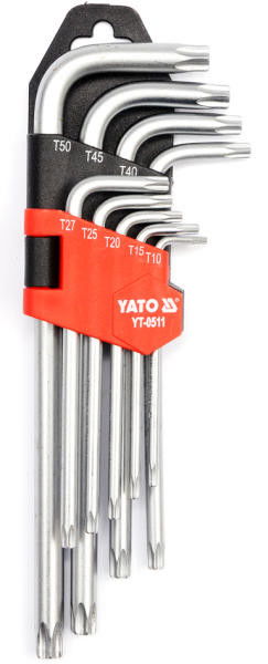 YATO Torxkulcs készlet - 9 db-os - T10-T50 termék fő termékképe