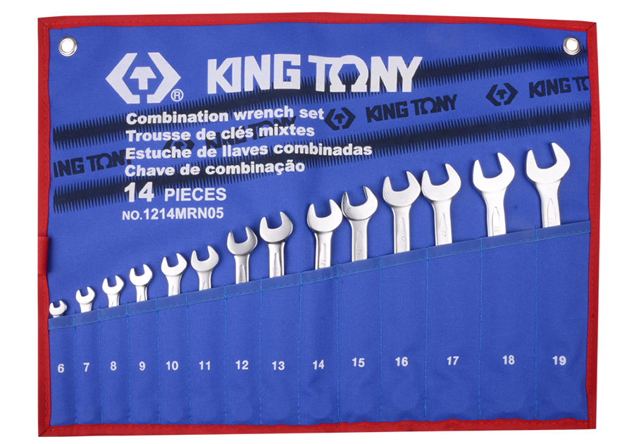 King Tony 14 részes csillag-villáskulcskészlet 6-19 mm termék fő termékképe