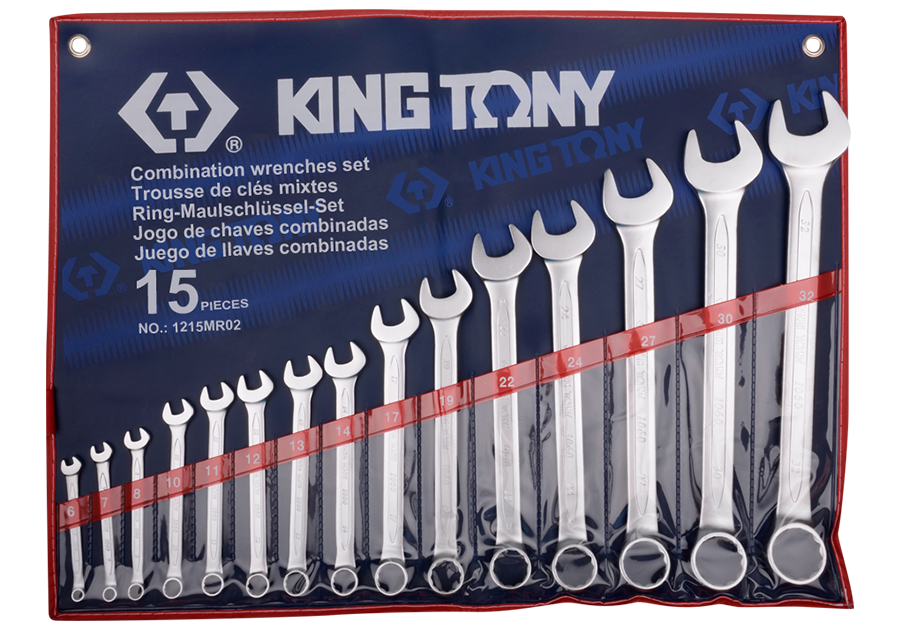 King Tony 15 részes csillag-villáskulcskészlet 6-32 mm termék fő termékképe