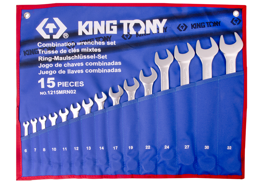 King Tony 15 részes csillag-villáskulcskészlet 6-32 mm termék fő termékképe