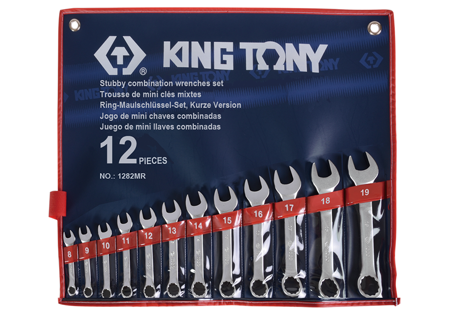 King Tony 12 részes csillag-villáskulcskészlet rövid 8-19 mm termék fő termékképe