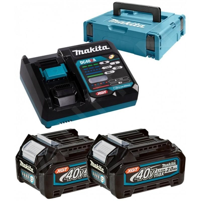 MAKITA 40VMax  XGT akkucsomag 1db DC40RA Töltő, 2db BL4040 Akkumulátor termék fő termékképe