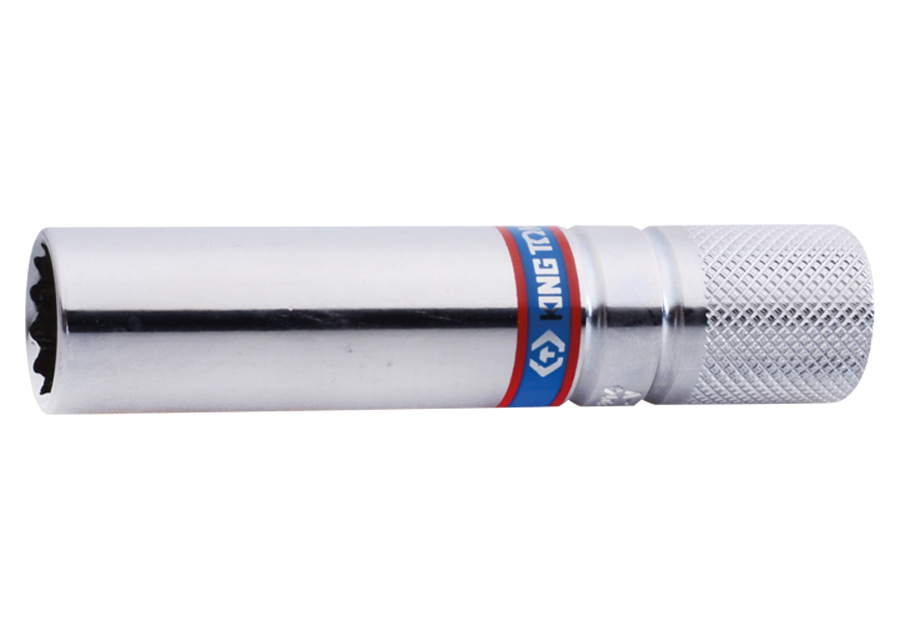 King Tony 3/8" Gyertyadugókulcs gumibetétes 6* 90 mm termék fő termékképe