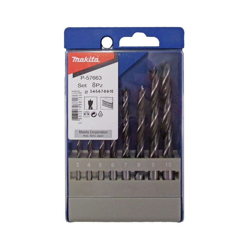 Makita Fafúrókészlet 8 db-os 3-10 mm termék fő termékképe