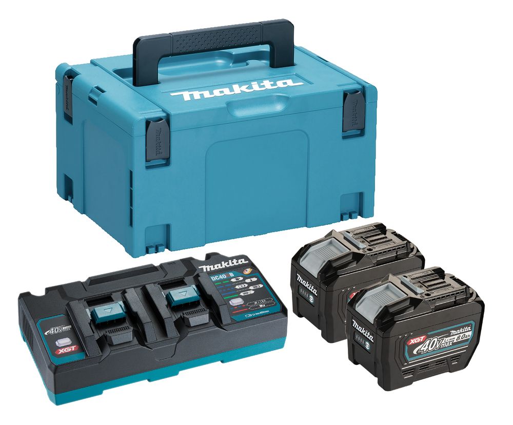 MAKITA Akkumulátor szett 40Vmax XGT 2db 8,0 Ah Li-Ion akku DC40RB duplatöltö MAKPAC termék fő termékképe