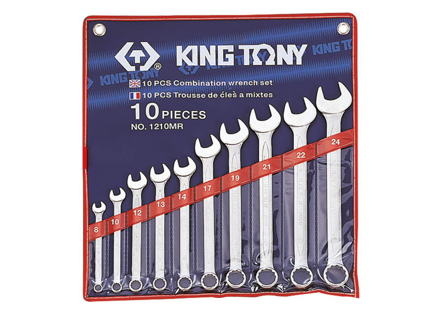 King Tony 10 részes csillag-villáskulcskészlet 8-24 mm termék fő termékképe