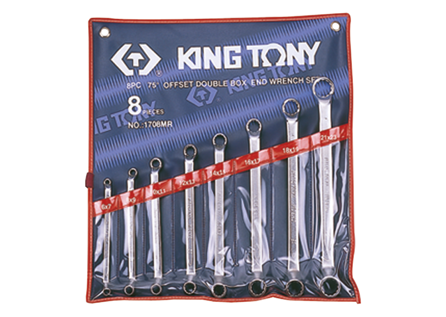 King Tony 8 részes csillagkulcskészlet 75° 6-23 mm termék fő termékképe