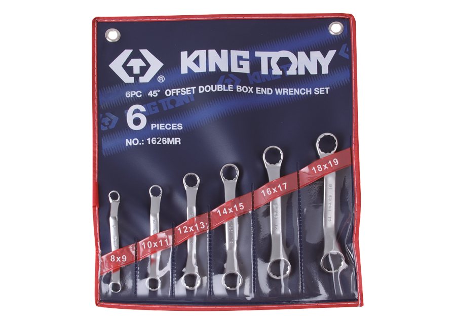 King Tony 6 részes csillagkulcskészlet mini 45° 8-19 mm termék fő termékképe