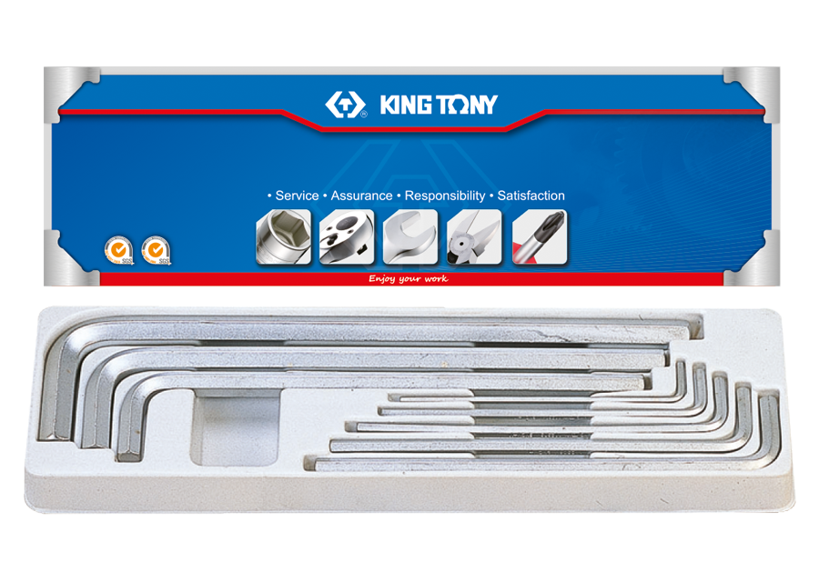 King Tony 8 részes hosszú imbuszkulcskészlet 3-14 mm termék fő termékképe