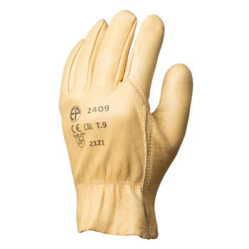 Coverguard Bőrkesztyű sárga színmarha tenyérrel és kézháttal, víztaszító termék fő termékképe