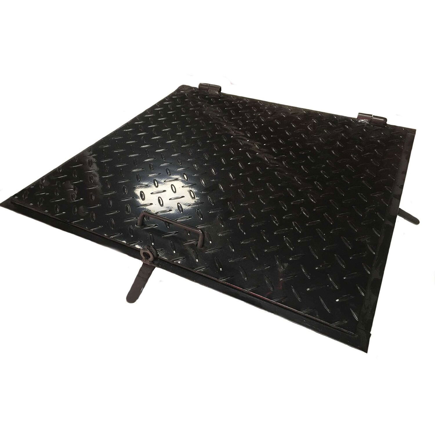 Aknafedlap Lakatolható Fekete 60*60 cm termék fő termékképe