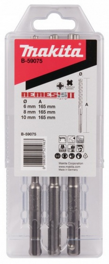 Makita Nemesis SDS-Plus 3 db-os készlet termék fő termékképe