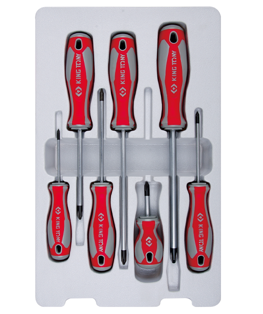 King Tony 7 részes csavarhúzókkészlet (+) termék fő termékképe