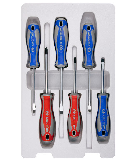 King Tony 6 részes csavarhúzókészlet (+/-) termék fő termékképe
