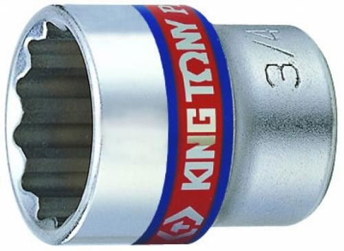 King Tony 3/8" Kézi dugókulcs rövid 12* collos termék fő termékképe