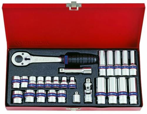 King Tony 26 részes 3/8" kézi dugókulcskészlet 6* termék fő termékképe