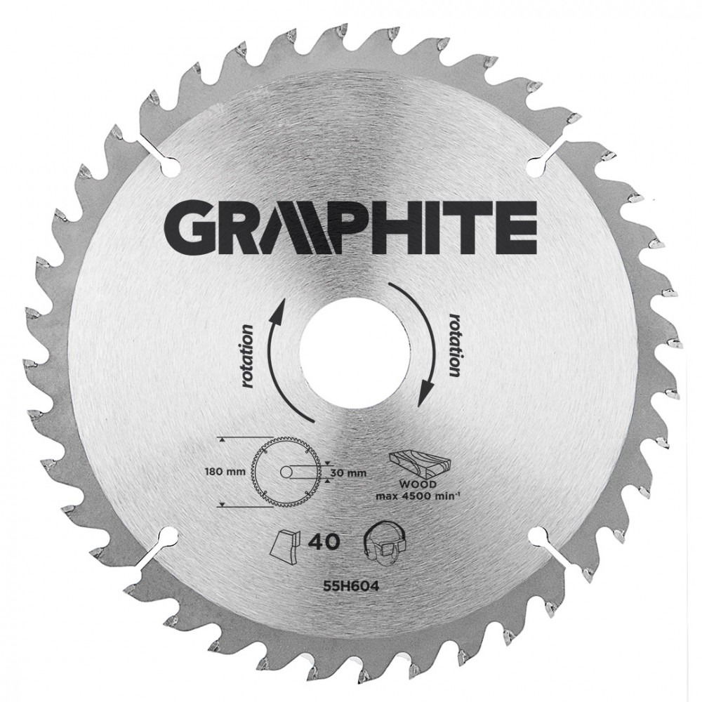 GRAPHITE Vídiabetétes Fűrésztárcsa Fához termék fő termékképe