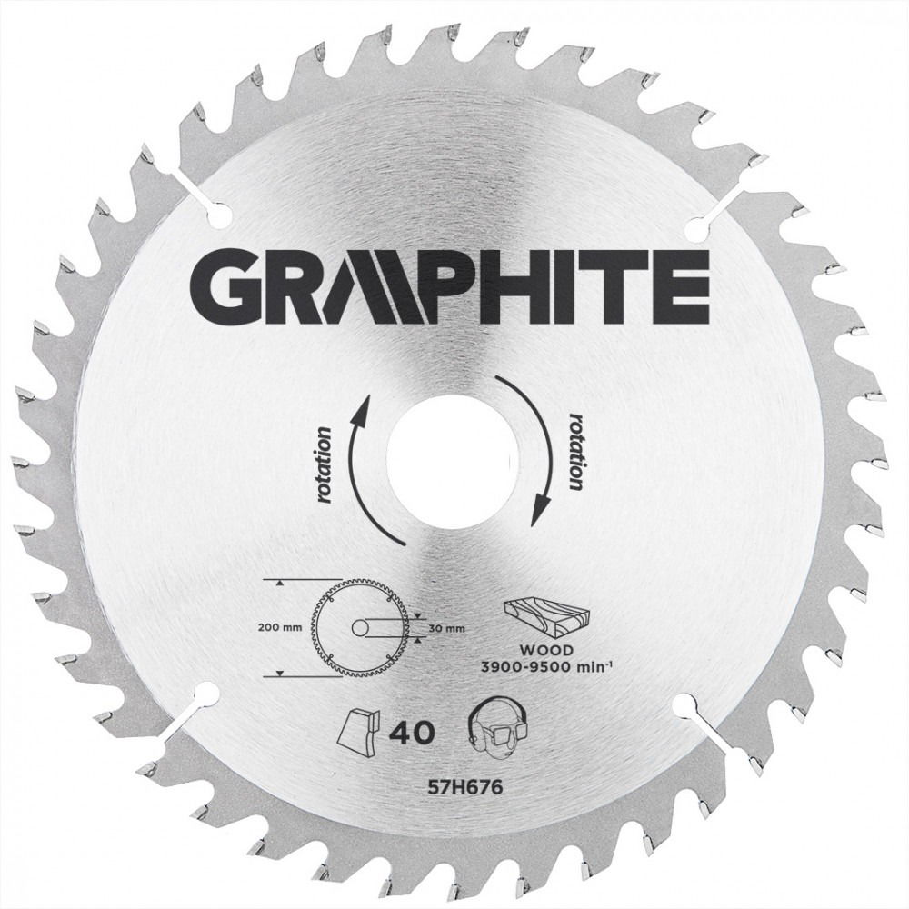 GRAPHITE Vídiabetétes Fűrésztárcsa Fához termék fő termékképe