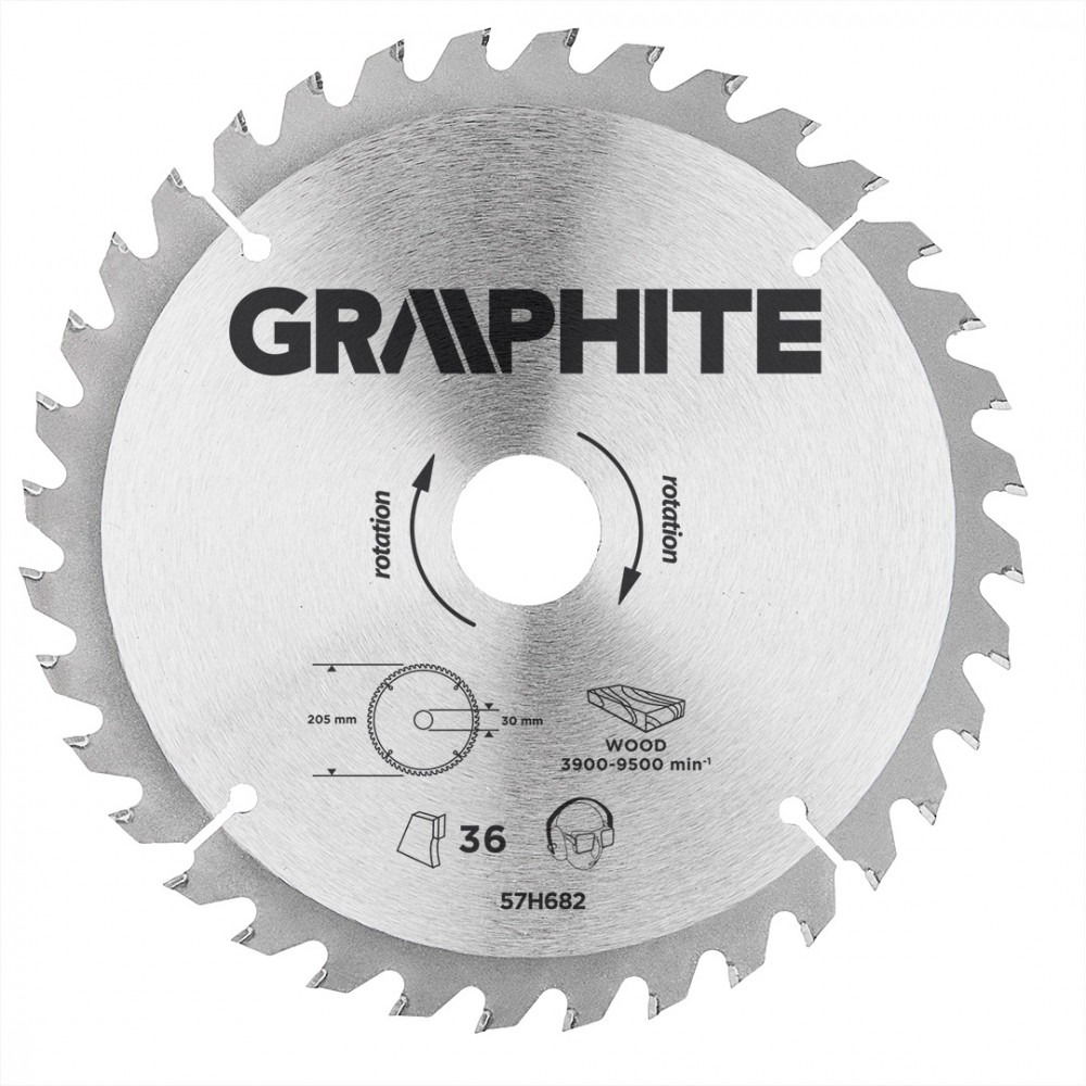 GRAPHITE Vídiabetétes Fűrésztárcsa Fához termék fő termékképe