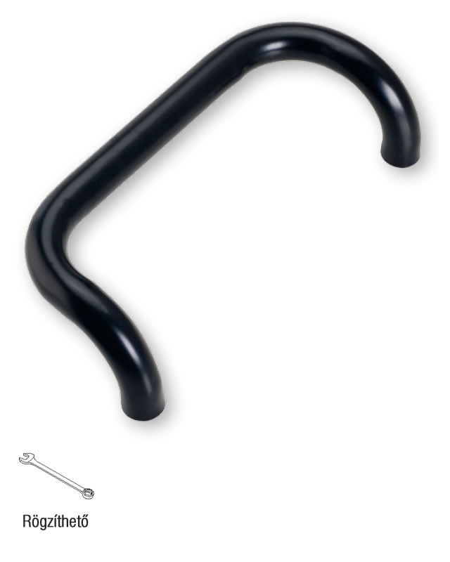 art. 366 Fekete csapágyperselyes kapufogantyú, hajlított, csöves kivitel termék fő termékképe