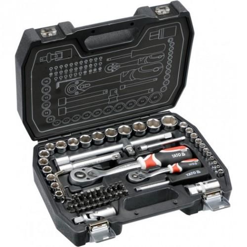 YATO YT-38782 Dugókulcs készlet 72 részes 1/4", 1/2" CrV termék fő termékképe