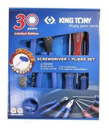 King Tony 6 részes csavarhúzó és fogó készlet (Limitált kiadás 2015) termék fő termékképe