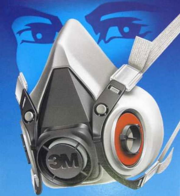 3M 6300 Cserélhető Betétes Félálarc L-es  4 Pontos V1/8 termék fő termékképe
