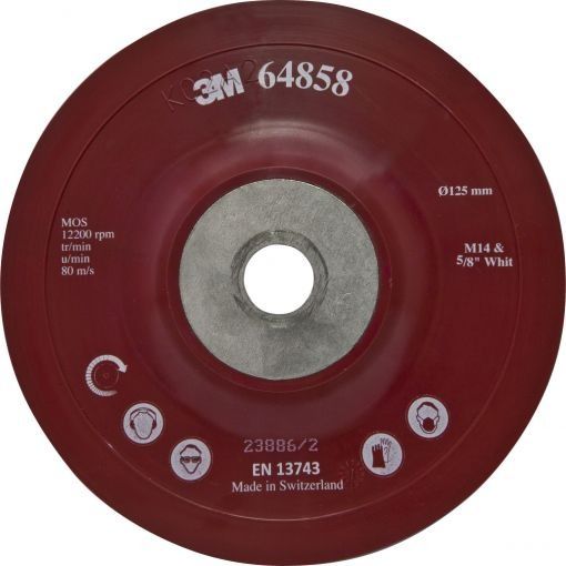 3M  Gumitányér Fibertárcsához Adapter 125 mm M14 Sima Kivitel termék fő termékképe