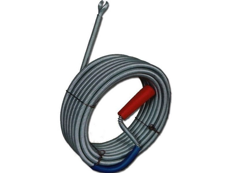 Csőtisztító spirál/görény Tisztító körömmel, kézi tekerővel termék fő termékképe