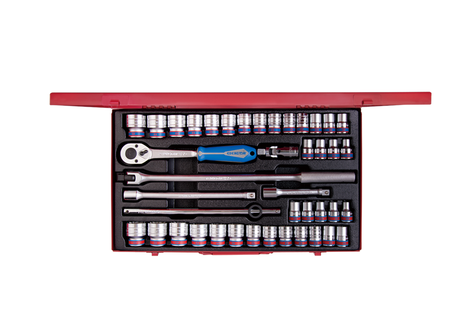 King Tony 42 részes 1/2" kézi dugókulcskészlet 12* mm & coll termék fő termékképe