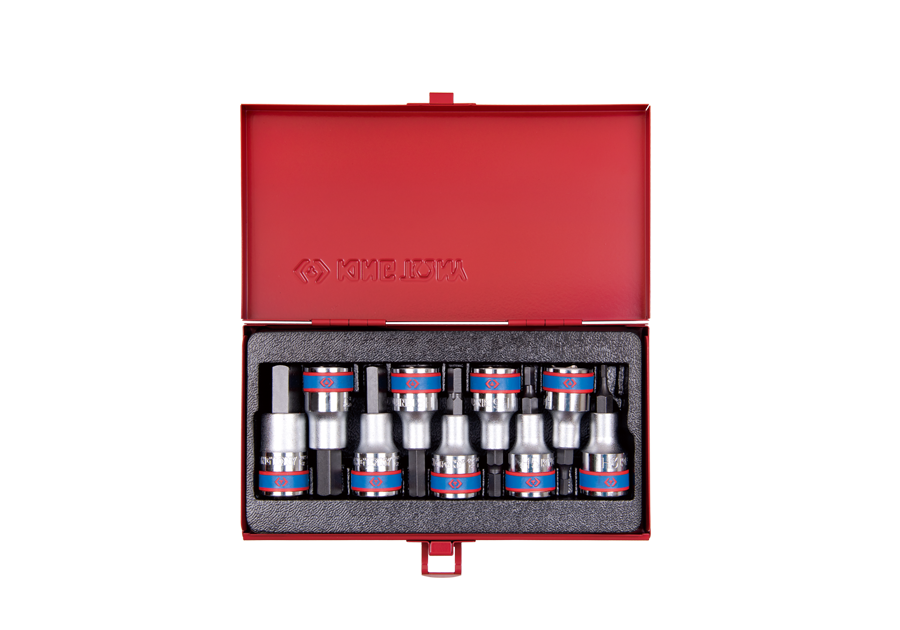 King Tony 9 részes 1/2" hatszög bitfejkészlet termék fő termékképe