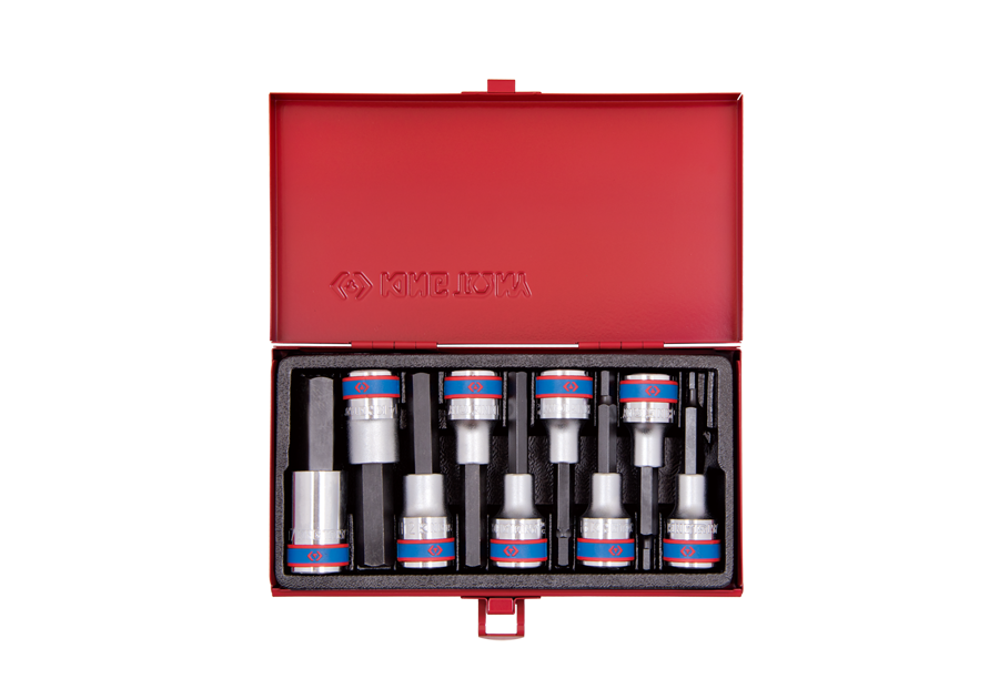 King Tony 9 részes 1/2" hatszög bitfejkészlet termék fő termékképe