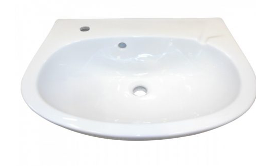 Alföldi 4196 R1 (easyplus) középen fúrt, 60x44cm-es mosdó termék fő termékképe