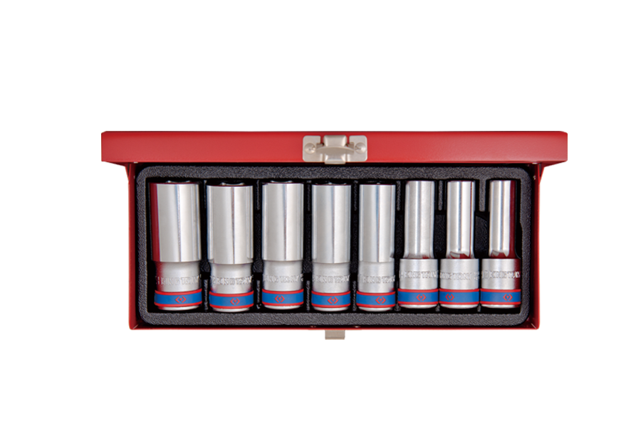 King Tony 8 részes 1/2" kézi dugókulcskészlet hosszú 12* termék fő termékképe