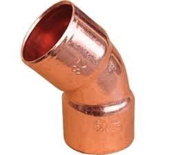 Forrasztható 45° réz könyök termék fő termékképe