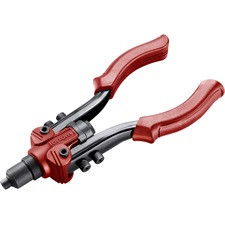 Fortum popszegecshúzó fogó, kétkaros,ALU,réz,acél, INOX szegecsekhez;2,4-3,2-4,0-4,8-6,4mm, 260mm, CrVMo fej termék fő termékképe