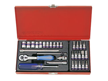 King Tony 31 részes 1/4" dugókulcs & bitkészlet 12* termék fő termékképe