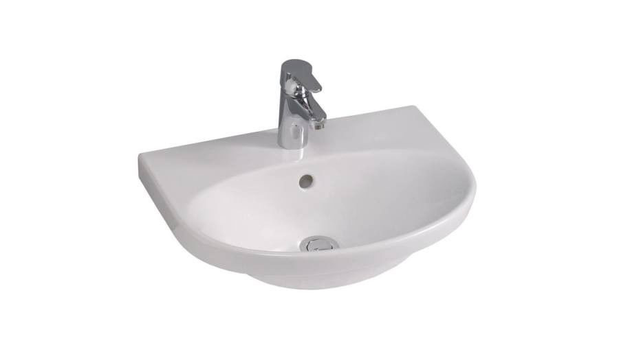 Alföldi 5550 R1 (easyplus) középen fúrt 50x38cm-es mosdó termék fő termékképe