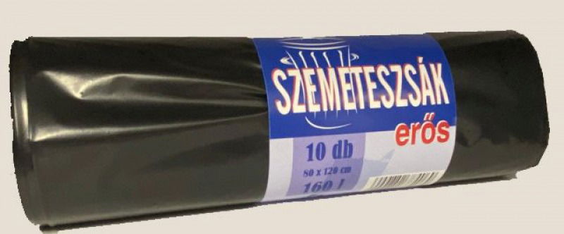 Szemeteszsák 80*120cm 160L-es 10db-os termék fő termékképe