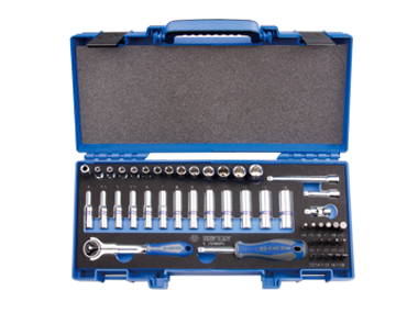 King Tony 48 részes 1/4" dugókulcs & bitkészlet 12* termék fő termékképe