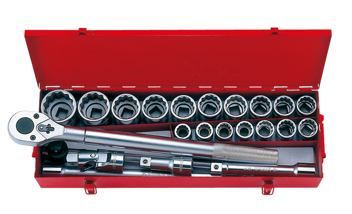 King Tony 23 részes 3/4" kézi dugókulcskészlet 12* collos termék fő termékképe