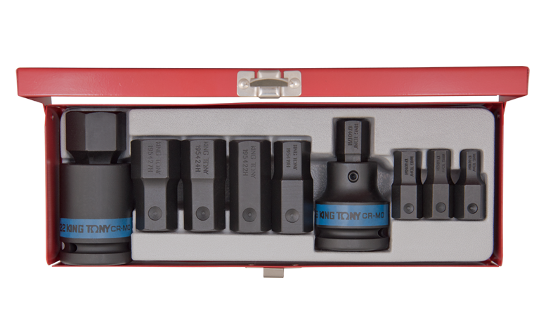 King Tony 11 részes 3/4" gépi hex-bitfejkészlet termék fő termékképe