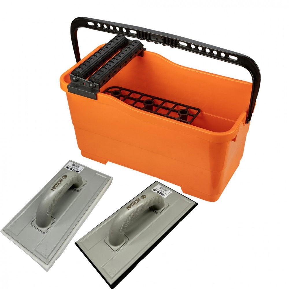 MalTr Burkoló készlet 2 görgős 25L vödör+rács+2 simító termék fő termékképe