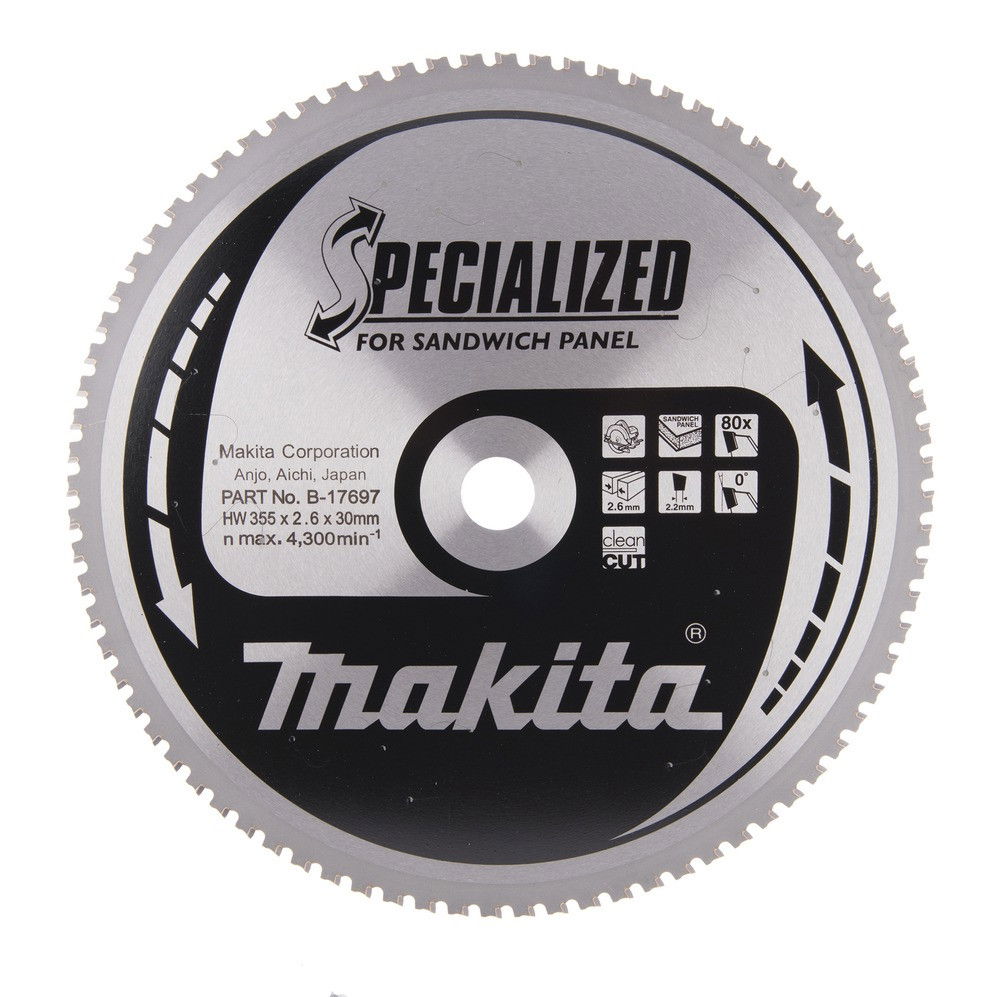 Makita Körfűrésztárcsák Szendvicspanel Vágásához termék fő termékképe
