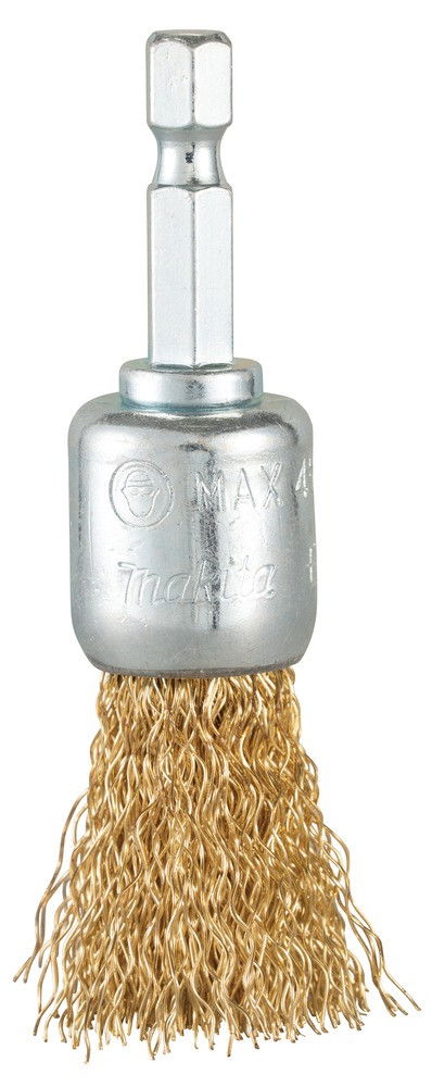 Makita Hullámos drótkefe ecset sárgaréz bevonattal 1/4" termék fő termékképe
