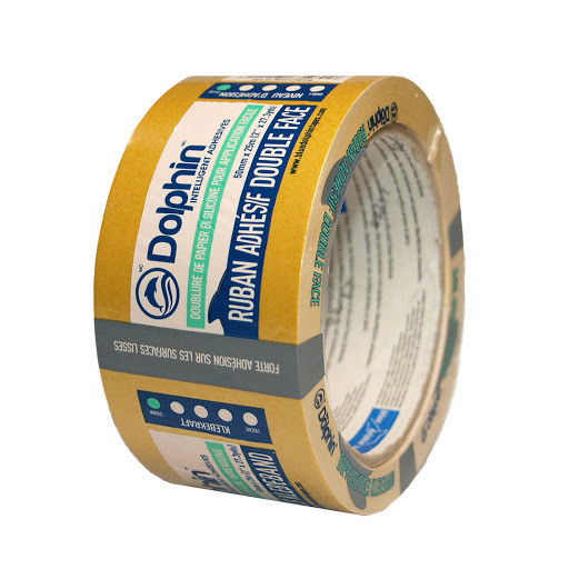 Dolphin Kétoldalú PP szalag 50mm*25m Szőnyegragasztó termék fő termékképe