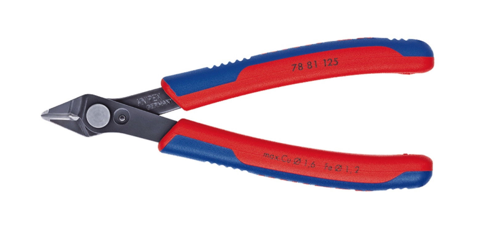 Knipex Elektronikai oldalcsípő fogó, kétkomponensű nyél, Super-Knips termék fő termékképe