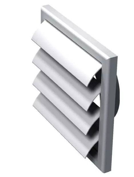 VENTS MV 120 VJ Szellőzőrács Gravitációs redőnnyel, Csőcsatlakozóval termék fő termékképe